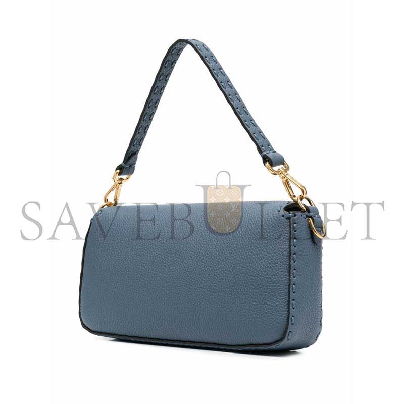 FENDI BAGUETTE LEATHER SHOULDER BAG (28*15*6.5cm) 